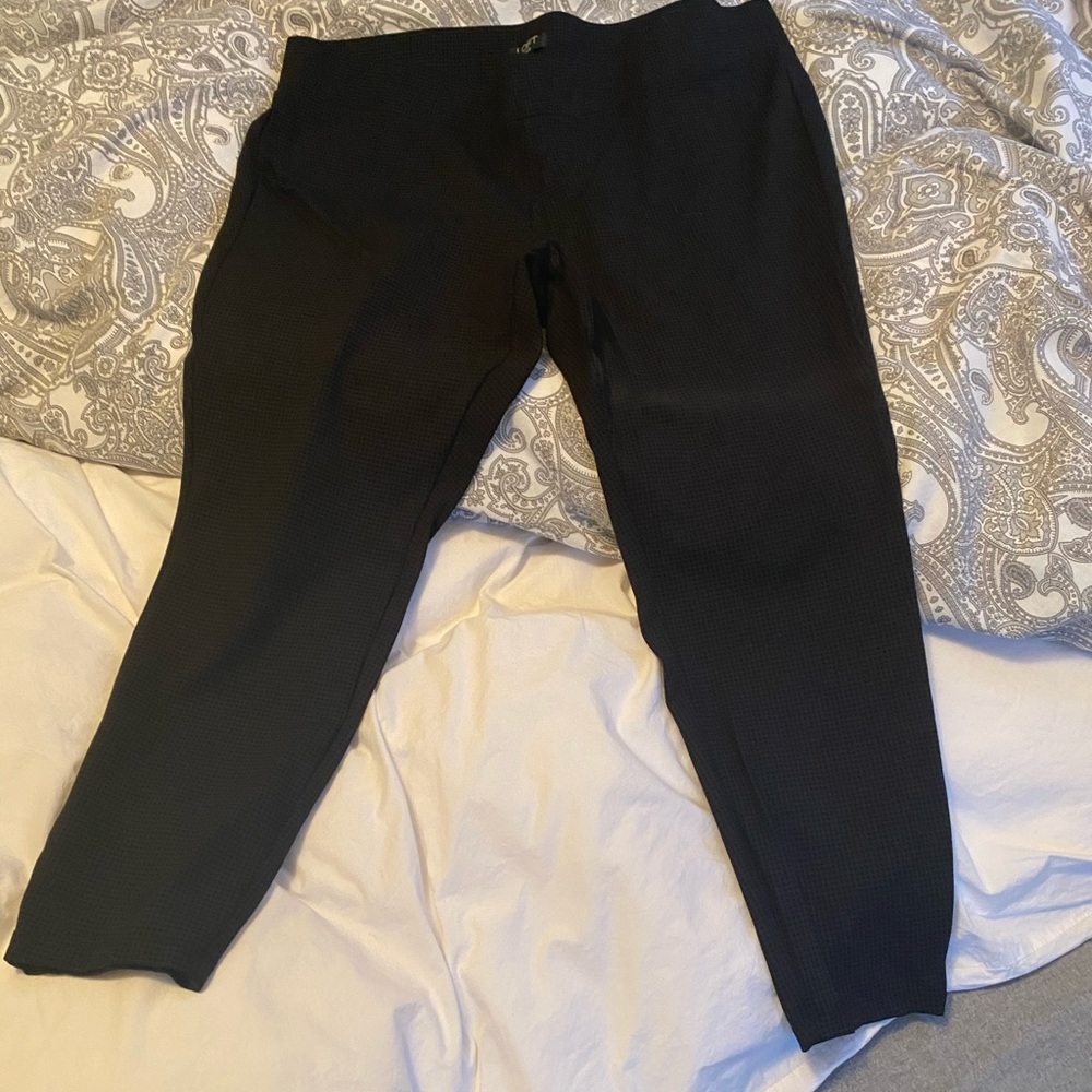 Loft Plus Size Leggings Size 18 Black Patterned